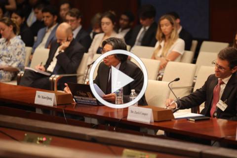 Mr. Qiang at the hearing.