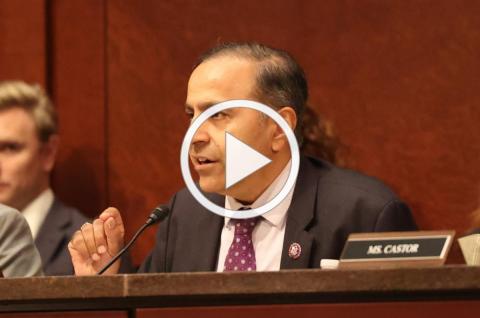 Rep. Krishnamoorthi at the hearing.