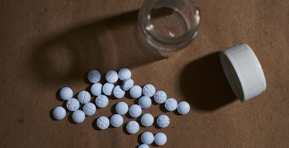 A spilled bottle of pills.