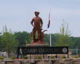 A statue at Camp Grayling.