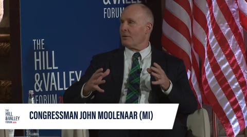 Chairman Moolenaar speaks at The Hill & Valley Forum